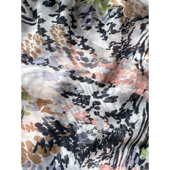 Love Squared Sleeveless Zebra & Floral Print Tunic Top With Lace Trim - Picture 4 of 7